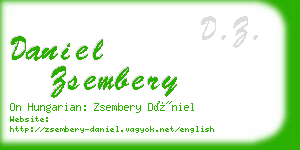 daniel zsembery business card